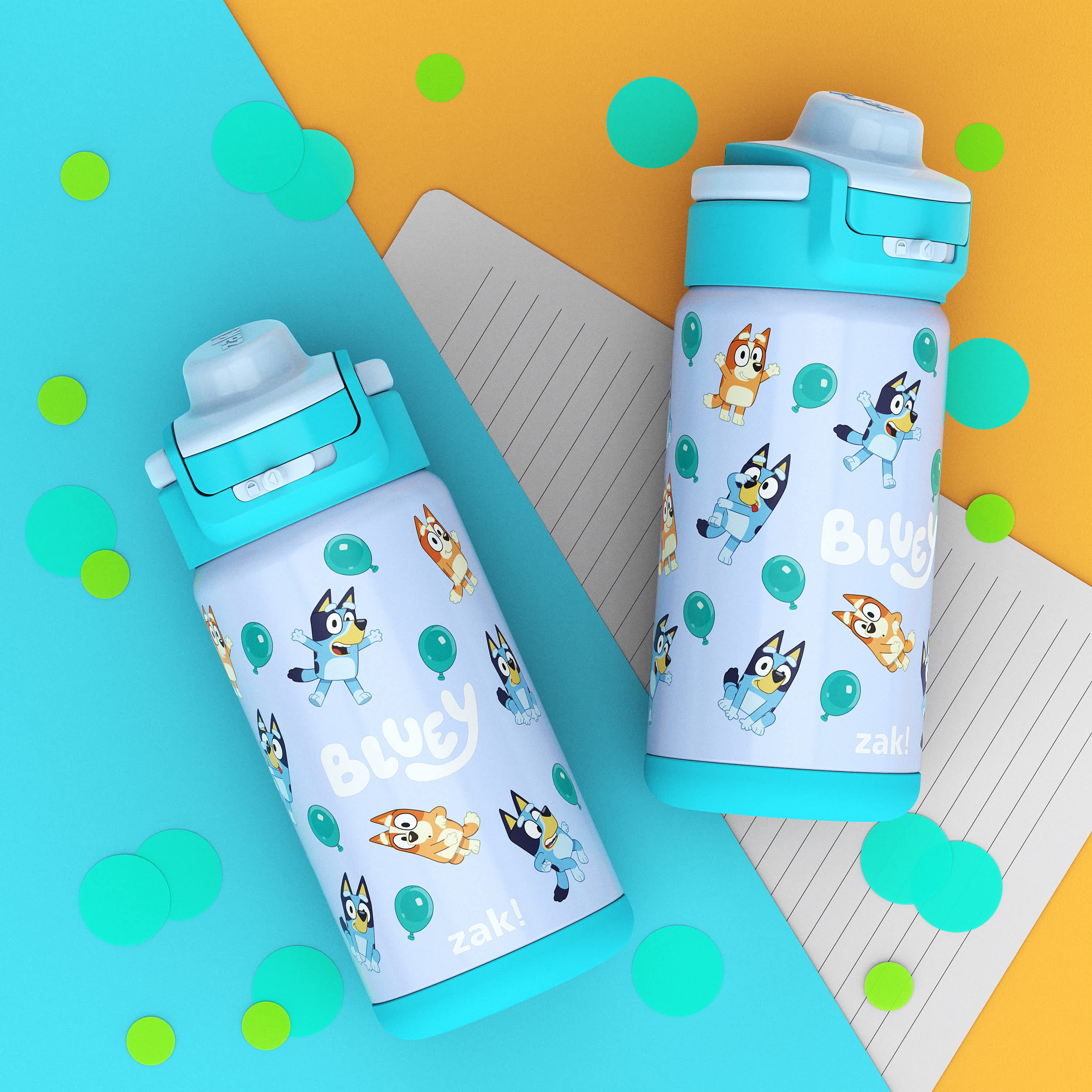 Bluey kids flip top water bottle stainless steel insulated – Happy at Home  Creations