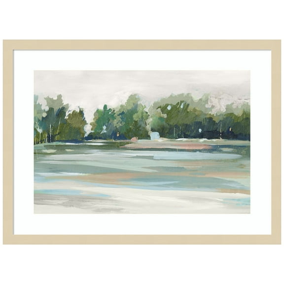 Amanti Art Lakeview Haven Wood Framed Wall Art Print