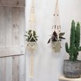 thumbnail image 4 of Maceta colgante de pared para interiores y exteriores, cesta para balcón, patio, jardín, flor, maceta, decoración del hogar 4 Piezas Inevent HA3908-00B, 4 of 6