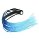 thumbnail image 5 of Extensiones de cabello sintético con cola de caballo, trenzas de caja de colores, color rojo, azul y rosa, con banda elástica y coleta postiza, 5 of 5