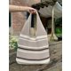 thumbnail image 3 of Nvzi Bolso de hombro tejido, bolso de mano tejido y bolso de cosméticos, bolsos de mano tejidos elegantes para playa de verano, 14,17 x 0,39 x 14,17 pulgadas, marrón, 3 of 4