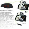 thumbnail image 4 of 2pcs Rearview Blind Spot Mirror, Wide Angle Car Blind Spot Mirror, 360 Degree Car Auxiliary Mirror for Car Truck SUV RV Van (Silver), 4 of 5