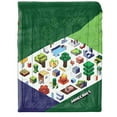 thumbnail image 2 of Minecraft Earth Twin/Full Reversible Cooling Comforter, Green/Yellow, Gaming Bedding, 2 of 6