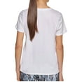 thumbnail image 5 of Calvin Klein Women's Soft Crew Neck Rolled Sleeve Graphic Logo T-shirt (Animal Print Spray, XS), 5 of 5