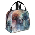 thumbnail image 2 of Easygdp Ink Style Wave Dragon Bolsa Térmica Premium - Tela Oxford Impermeable, Gran Capacidad, Bolsillo Frontal, Unisex para Trabajo, Escuela, Actividades al Aire Libre y Picnics, 2 of 8