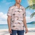 thumbnail image 5 of Haiem Cloud Sloth Printed Hawaiian Shirt for Men - Men’s Casual Beach Summer Shirts - Stretch Fabric with Modern Fit-Large, 5 of 9