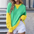 thumbnail image 2 of RQYYD Womens Sweatshirt Casual Long Sleeve Crewneck Pullover Sweatshirts Fall Fashion Clothes 2024 Vintage Outfits for Women Tunic Tops, 2 of 6