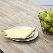 Ashton & Willow Daffodil Yellow Farmhouse Tabletop Kitchen Keeley Cotton Seersucker Gingham Napkin Set of 6