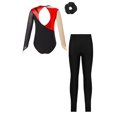 thumbnail image 2 of renvena Justaucorps de Ballet pour Tout-Petits Unitards de Danse Intégrale pour Filles avec Leggings Bandeau B Rouge 14, 2 of 5