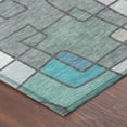 thumbnail image 3 of Addison Rugs Chantille Indoor/Outdoor Transitional Geometric Teal Machine Washable Runner Rug, 2'3" x 7'6", 3 of 8