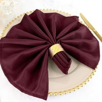 Balsa Circle 100 Pieces 20" Burgundy Polyester Napkins Wedding Kitchen