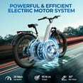 thumbnail image 4 of Electric Bike for Adults, Peak 1000W Electric Bicycles, E-Mountain Bike, 48V Battery, 26" Fat Off-Road Tires, UL2849, APP Control, 4 of 7