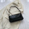 thumbnail image 4 of Bolso de hombro para mujer Bolso de axila de cuero PU Bolso femenino de color sólido (Negro) Ndcxsfigh Para Estrenar, 4 of 8