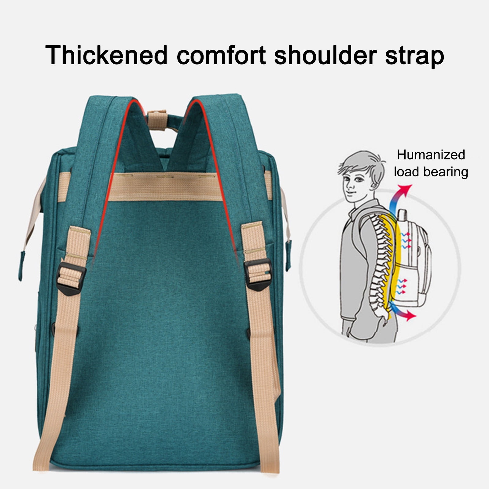 Saving! wznxdo Portable Baby Rollaway Bed with Shoulder Mommy Bag Diaper Bags Backpack