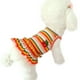 thumbnail image 1 of Falda de cereza con rayas de colores, ropa para mascotas, ropa para perros, camisa de respaldo, falda para perros de dos patas, 1 of 6