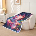 thumbnail image 2 of Erosebridal Pink Axolotl Throw Blanket for Couch 90x90, Girls Room Decorative, Lightweight, 2 of 6