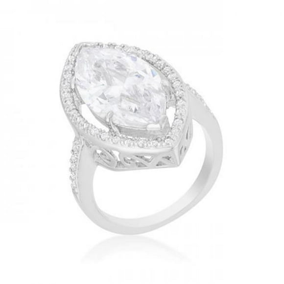 Icon Bijoux R08438R-C01-05 Marquise Cocktail Ring, Size 5