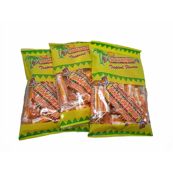 Smarties Tropical Candy 5 oz Bag (Pack of 3)