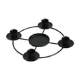 thumbnail image 2 of Anillo de corona de Adviento para velas de ciruelo, adorno de escritorio, sencillo y elegante, decorativo. Negro, 2 of 9
