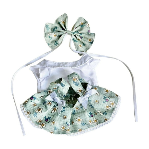 3x20 Cm Ropa de Muñeca de Felpa Trajes de Muñeca DIY para Muñecas Juguete con Accesorio para El Cabello Ropa de Muñeca Ropa de Muñeca para Fiesta de R