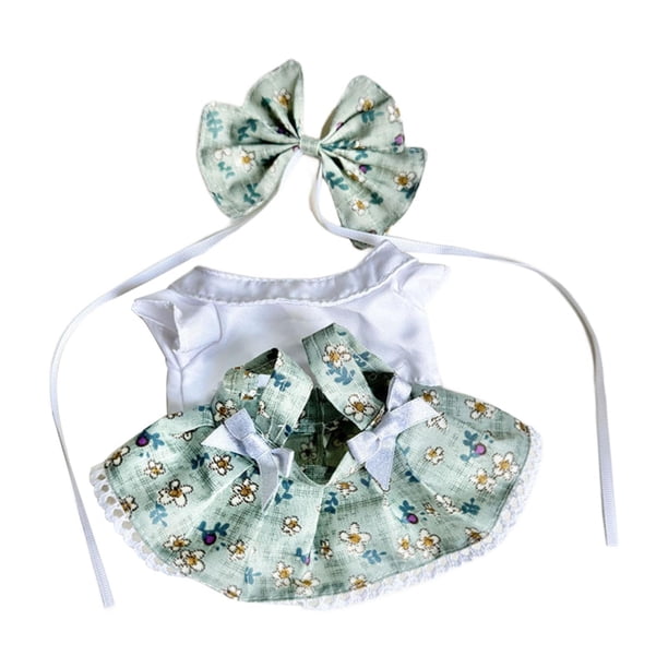 3x20 Cm Ropa de Muñeca de Felpa Trajes de Muñeca DIY para Muñecas Juguete con Accesorio para El Cabello Ropa de Muñeca Ropa de Muñeca para Fiesta de R