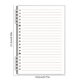thumbnail image 3 of Cuaderno A5 con anillas desmontables | Carpeta con tapa transparente para estudiantes | Bloc de notas de hojas sueltas con cuadrícula para tomar apuntes en la escuela, la universidad y la oficina, 3 of 6