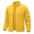 thumbnail image 3 of ClodeEU Men’s Full Zip Jacket with Long Sleeve, Midweight Stand Collar Outerwear Jackets Coats,Big and Tall ,Size S-3XL, 3 of 8