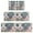 Multicolor Ethnic Floral-1, variant on Colorful Geometric Pattern Kitchen Rugs Sets Of 3,Kitchen Runner Rugs Non Skid Washable,Decorative Kitchen Floor Mats for Kitchen,Sink,Laundry,17"x30" 17"x47" 17"x59"