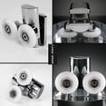 thumbnail image 4 of Ensemble de 4 Roulettes de Porte de Douche Double 23mm pour Porte de Douche Coulissante, 4 of 5