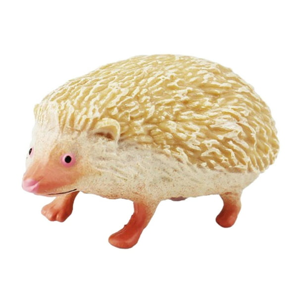 Figura de Animal, modelo educativo, juguete cognitivo, juego preescolar pintado en miniatura, adorno de micropaisaje para recuerdos de fiesta erizo caminando