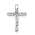 thumbnail image 3 of 14k White Gold Diamond Cross Pendant Charm, 3 of 4