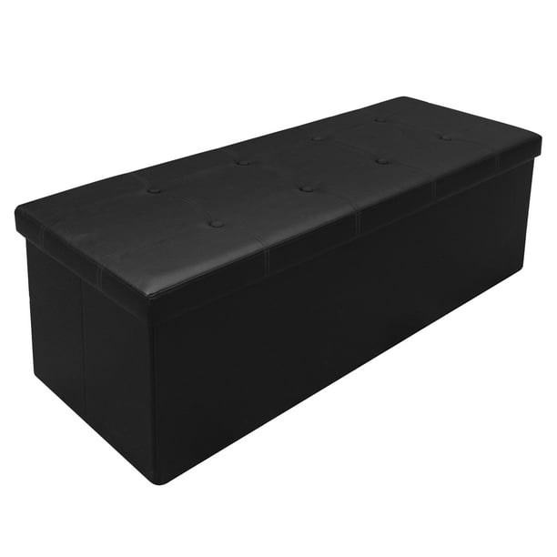 Otto & Ben 45" Button Design Memory Foam Folding Storage Ottoman Bench