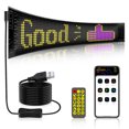 thumbnail image 1 of Customizable RGB LED Flexible Display for Car Rear Window - 16x64 Pixels (92x374mm) with IP65 Waterproof, APP & Remote Control, Bluetooth Connectivity, Music Rhythm Sync, Multi-Language Support -, 1 of 6