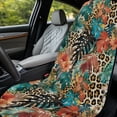 thumbnail image 2 of KUIFORTI Tropical Leaf Leopard Print Car Cushion Seat Covers Sweatproof Easy to Install for Gym Outdoor Sport, Picnic, Beach, Pet Dog Travel Front Seat Bucket Towel Car Seats Protector, 2 of 7