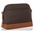 thumbnail image 3 of Michael Kors Women's Large Logo Dome Crossbody Bag, Brown, 3 of 10