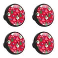 thumbnail image 1 of 4 Pcs Christmas Knobs for Kitchen Cabinet Cupboard Dresser Bookcase Drawer Pulls Handles Round Home Decor, 1 of 5