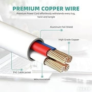 Yolmary White Micro USB Data Cable Cord Compatible with Excelvan ET701 Android WI-FI Tablet PC 3.3ft
