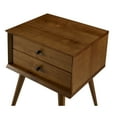 thumbnail image 7 of Camaflexi Mid-Century 2-Drawer Nightstand Cabinet, Castanho Finish, For Adults, 7 of 7