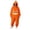 Z53-Orange, variant on YUEHUA Soft Plush Halloween Jumpsuit, Unisex Hooded Loungewear, Thick Full Zip Onesie, Vivid Pumpkin Face Loose Oversized Breathable Night Clothes