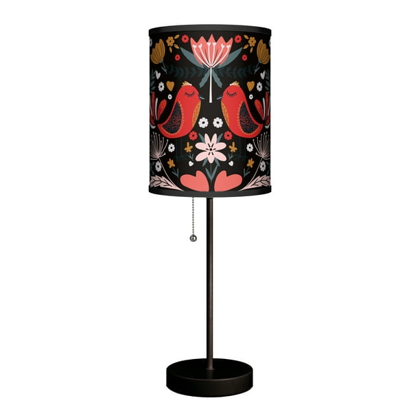 Lamp In A Box Scandinavian Folk Art, Home Goods Black Lamp Shades