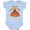 AE-Light Blue, variant on Inktastic Happy Thanksgiving Cute Turkey in Pilgrim Hat Boys or Girls Baby Bodysuit