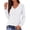 White, variant on Fantaslook Tops for Women V Neck Long Sleeve Blouses Eyelet Casual Fall Shirts Trendy