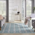 thumbnail image 3 of Nourison Sun N' Shade 93x130" Rectangle Fabric Area Rug in Blue/Pink, 3 of 10