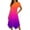 Multicolor, variant on Women's Short Sleeve Ombre Print Midi Dress, Casual & Stylish