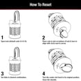 thumbnail image 4 of Jinsinto Locker Lock Set Your Own Combination Padlock, 1 Pack, Colors May Vary, 4 of 5