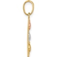 thumbnail image 2 of 14K Two-Tone With White Rhodium Polished Turtles Rectangle Pendant (Width 7) (Length 17) - Jbsp, 2 of 5