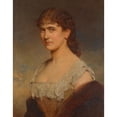 thumbnail image 2 of Heinrich von Angeli 20x24 Gold Ornate Framed and Double Matted Museum Art Print Titled - Katharina Shrink (Actress), Catharina Shot (Shafier) ​​(1886), 2 of 4
