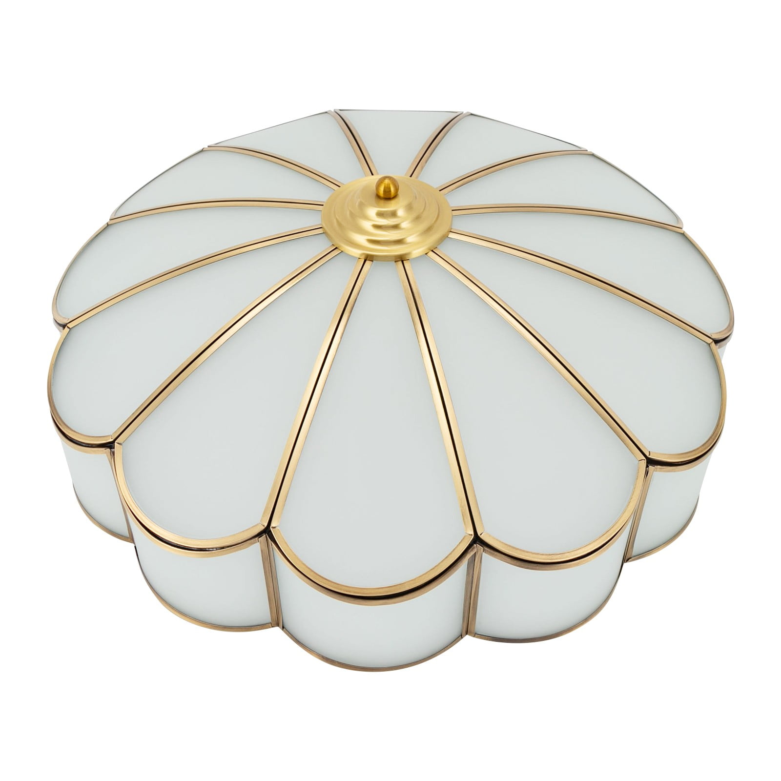 Vintage Ceiling Light Flower Shape Ceiling Light Glass Ceiling Light 17.72*5.9in