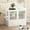White, variant on NARTRU Large Cat Litter Box Enclosure Furniture with Drawer and Runway Litter Filter for Litter Boxes, White