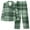 Green 2, variant on LIaqionyy Womens Pajamas Set 2 Piece Plaid Button Down Pjs Soft Long Sleeve Top and Pants Sleepwear Lounge Sets